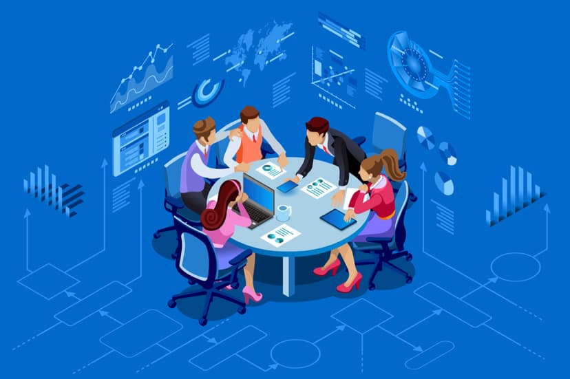 Isometric,People,Team,Contemporary,Management,Concept.,Can,Be,Used,For