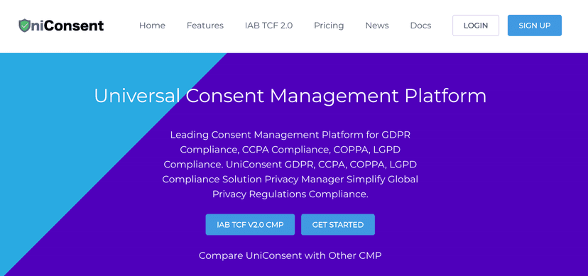 CMP for Global Privacy Law Compliance | UniConsent